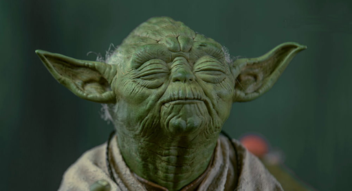 Yoda en pleine méditation